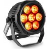 Beamz BWA410, LED PAR, 7 x 10 W 4 v 1 LED diódy, RGBW, vodotesný, čierny (150.758)