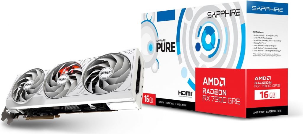 Sapphire Radeon RX 7900 PURE GRE 16GB GDDR6 11325-03-20G