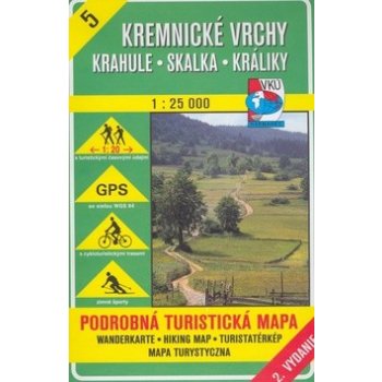 Kremnické vrchy Krahule Skalka Králiky 1 25 000