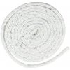 Šnúra sporáková Strend Pro, L-2 m, 12x12 mm, tesniaca šnúra na sklo, na dvierka, na krby, na kachle, upchávka, biela