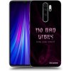 Picasee silikónový prehľadný obal pre Xiaomi Redmi Note 8 Pro - No bad vibes