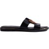 Shelvt Women's Black Flat Flip Flops čierna 39 Shelvt 0000296524921
