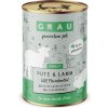 GRAU konzervy pre maškrtníkov bez obilnín 6 x 400 g - morčacie a jahňacie