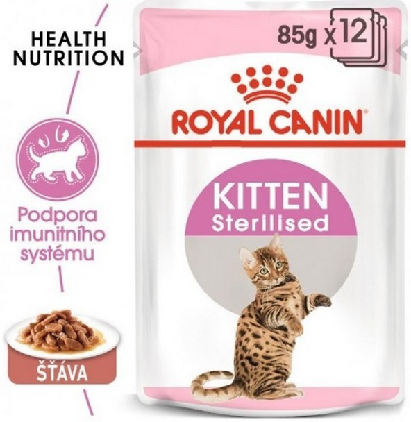 ROYAL CANIN Kitten Sterilised v šťave 85 g