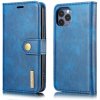 DG.MING 56132 DG.MING Peňaženkový obal 2v1 pre Apple iPhone 12 / iPhone 12 Pro modrý