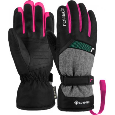 Rukavice Reusch Flash GORE-TEX Junior black/black melange/pink 5,5