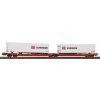 Piko Kontajnerový vagón T3000e s 2 návesmi DB Schenker DB AG VI 24626