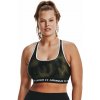 Women's Sports Compression Bra Under Amour Crossback Mid Print čierna L Under Armour 0196884222178