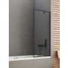 New Trendy New Soleo Black vaňová zástena 60 cm jednodielny čierna matné/číre sklo P-0093