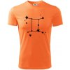 Súhvezdie - Gemini - Blíženci - Pánske tričko Fantasy športové - S ( Neon mandarine )