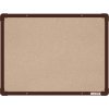VMS VISION, s.r.o. Textilná nástenka boardOK hnedé rámu 600x450
