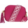NovaKabelka.sk Bala Fuxia s prídavným popruhom IV kožená talianska crossbody kabelka ružová