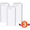 Tenda Nova MX21 Pro (3-pack) WiFi6E AXE5700 Mesh Gigabit systém, 9x GLAN/GWAN, WPA3, VPN, SK app