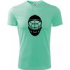 Florbal maska - Pánske tričko Fantasy športové - L ( Mätová )
