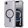 Techsuit - Shockproof Clear Silicone MagSafe kryt na iPhone 16e - dymovo čierny