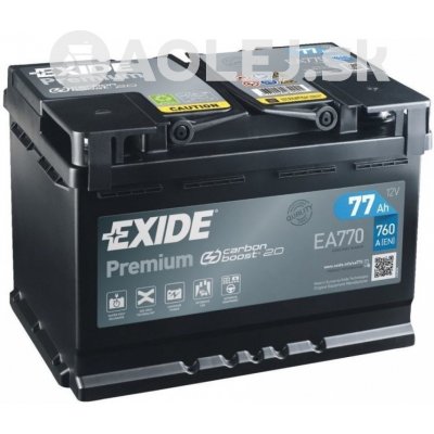 Exide Premium 12V 77Ah 760A EA770