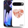 Picasee silikónový čierny obal pre Google Pixel 9 Pro XL - Veľké srdce