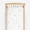 Goldea veľkonočná bavlnená napínacia plachta do detskej postieľky - kačice 70 x 140 cm