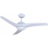 V-TAC Biely stropný ventilátor 35W s LED svietidlom 15W 3v1