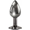 Evolved Black Gem Anal Plug Small Dark Metal