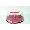Makro 69264Z - Dóza na tortu s poklopom a klipom, 28 x 12 cm ZELENÁ