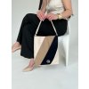 Béžová kabelka na rameno GROSSO GS-3789-beige/navy