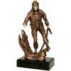 Hasič - Víťazná trofej na mramorovom podstavci s vlastným textom: 26cm