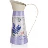HOME DECOR Kanvička plechová LAVENDER 21 x 14 x 28 cm