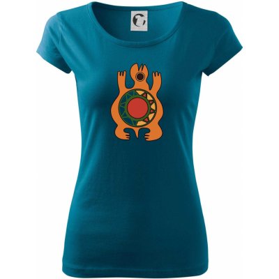 Mayovia zvieratá korytnačka Pure dámske tričko Petrolejová
