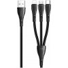 Mcdodo CA-6960 3v1 USB na USB-C / Lightning / Micro USB, 1,2m