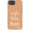 Picasee silikonový průhledný obal pro Apple iPhone 16e - Boss Mama
