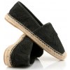 ESPADRILKY KARL LAGERFELD KAMINI ORCHID LACE SLIP ON BLACK MESH