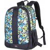Alpine Pro NERAX detský modrý školský batoh so svietiacim logom 25l - 25L
