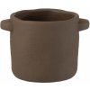 J-Line by Jolipa Dekoračný cementový hrniec Gustave Taupe - 18*14*12 cm - J-Line by Jolipa