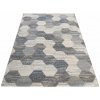 DY Sivý koberec s geometrickým vzorom hexagon Vista 02 Rozmer: 80x150 cm