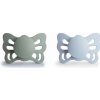 Frigg Dvojbalenie anatomických cumlíkov frigg butterfly sage/ powder blue, 0-6m, silikón