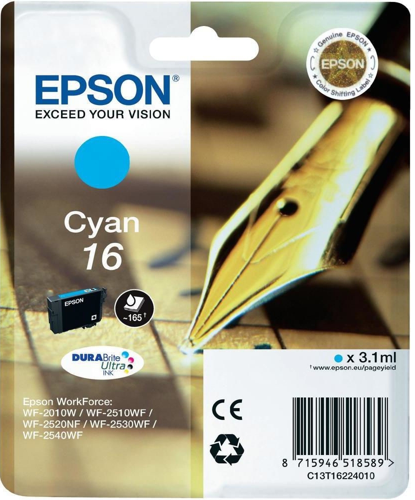 Epson 16 Cyan - originálny