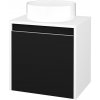 Dreja Skrinka pod umývadlo VISIT SZD 50 (umývadlo Circo) - N01 Biela lesk / Úchytka T34 - nerez / M17 Čierna mat / Levé