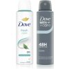 Dove Antiperspirant Dove Men+Care Antiperspirant deospray 48 h 150 ml + Dove Fresh Care deospray osviežujúci pre ženy 150 ml