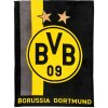 BORUSSIA DORTMUND Fleecová deka Borussia Dortmund, čierno-žltá, 150x200 cm