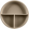 Zopa Silikónový delený tanierik s prísavkou Sand Beige
