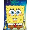 Carbotex Modrá detská deka SpongeBob Smile