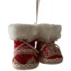 Vianočná dekorácia papučky na zavesenie