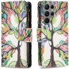 Peňaženkové kožené puzdro Drawing na Samsung Galaxy S24 Ultra 5G - Big Tree