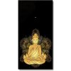 Nástenné hodiny tiché Budha a mandala 30x60 cm