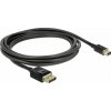 Delock Mini-DisplayPort / DisplayPort prepojovací kábel Mini DisplayPort konektory, Konektor DisplayPort 2 m čierna 84928 pozlátené kontakty, krútený,; 84928