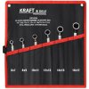 Kraft&Dele KD10928, Sada obojstranných očkových kľúčov 6 ks