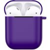 Matný plastový obal s karabínou pre Airpods - Fialová