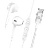 Sturdo slúchadlá s textilným opletom Type-C, 1,2m, biele
