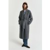 Gant HANDSTITCHED BELTED COAT CHARCOAL MELANGE